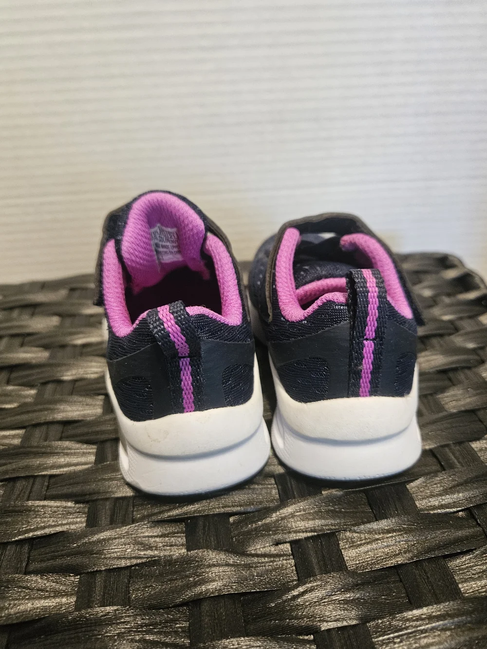 Skechers Navy and Pink Toddler Athletic Sneakers